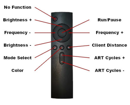 EMDR Lightbar.  Stand alone remote control or Wi-Fi operation option.